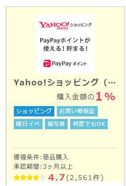 Yahoo!ショッピングの案件