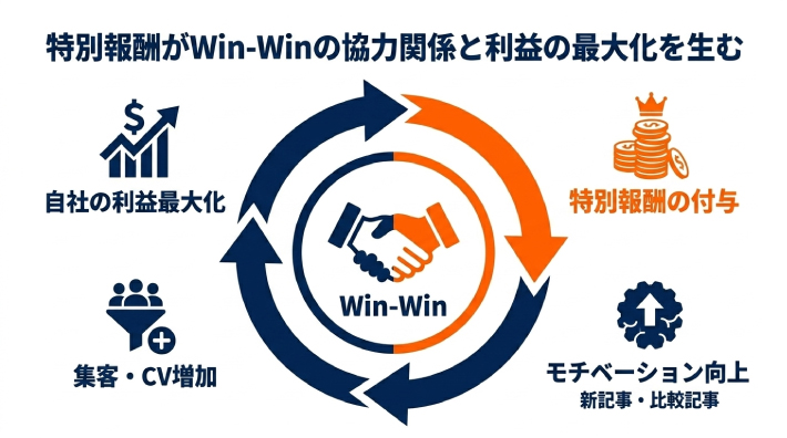 特別報酬がWin-Winの協力関係と利益の最大化を生む