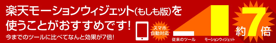 楽天モーションウィジェットはクリックされやすい
