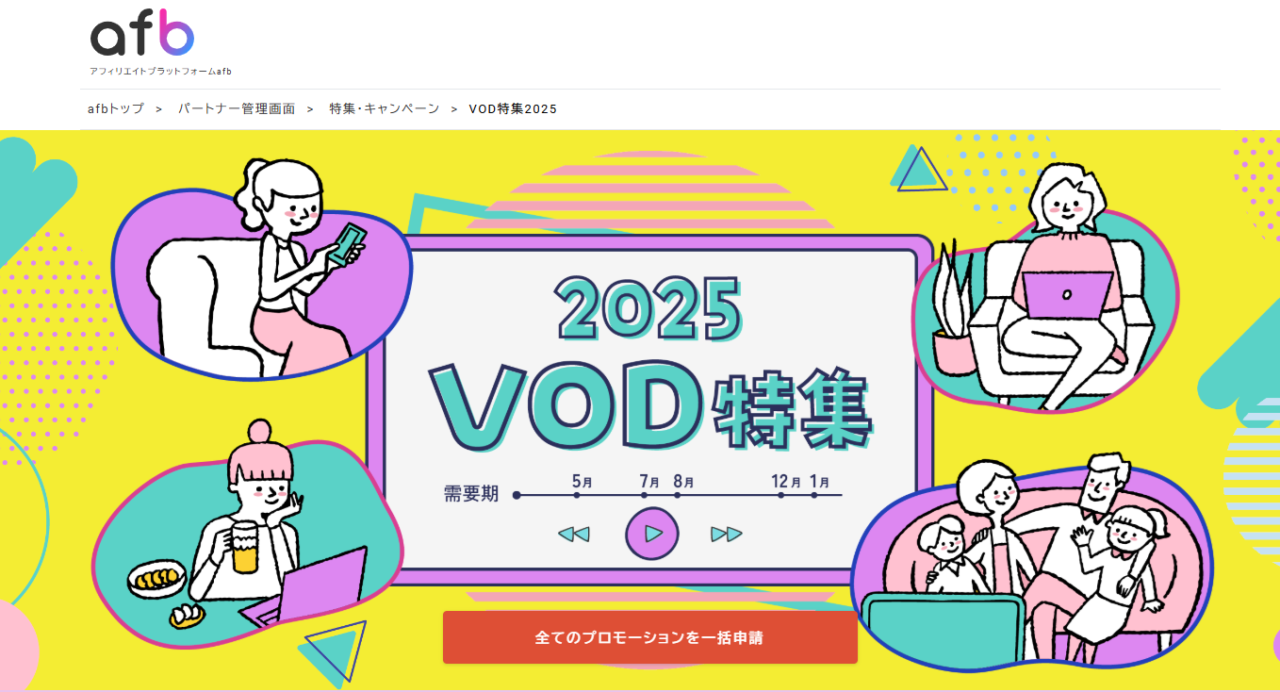 動画配信サービスの案件があるASP
